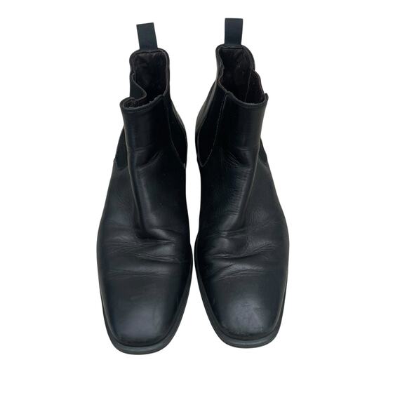 To Boot New York Black Leather Ankle Chelsea Boots Men’s 8 - Picture 3 of 5